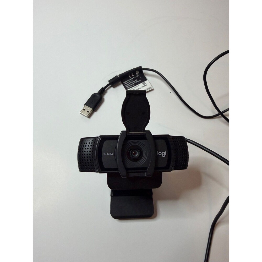 Logitech 1080p HD Webcam with Camera Cover and USB-A